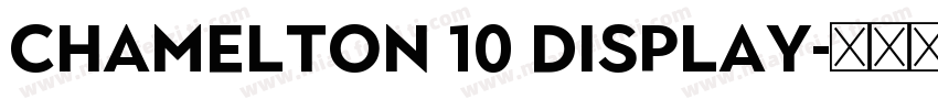 Chamelton 10 Display字体转换
